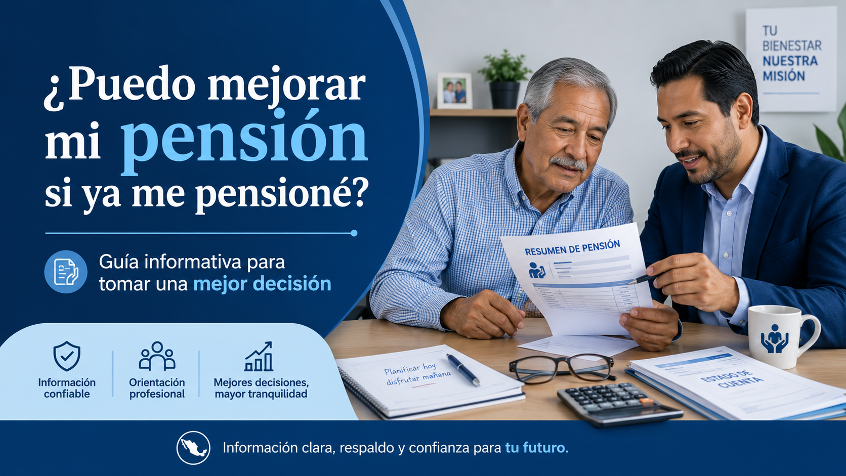 ¿Puedo mejorar mi pensión si ya me pensioné?
